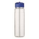 Bottle with foldable mouthpiece made of PP with straw, 650 ml royal blue colour fifth view