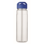 Bottle with foldable mouthpiece made of PP with straw, 650 ml royal blue colour seventh view