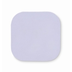 White glass coaster for full colour printing with rubber base white colour second view