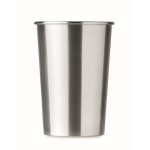 Stainless steel mug for picnics, 350 ml matt silver colour second view