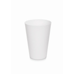 Sustainable, reusable cup made of PP for events, 300 ml white colour