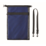 Waterproof beach bag made from recycled material, 6 L royal blue colour third view