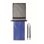 Waterproof beach bag made from recycled material, 6 L royal blue colour fifth view