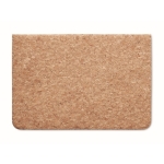 Cork coated laptop sleeve with magnetic closure, 14” beige colour fourth view