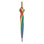 Large golf umbrella in rainbow colours, Ø 120 multicolour colour second view