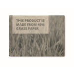 Eco-friendly notepad made from grass paper beige colour eighth view