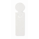 Bookmark with ruler, sticky notes and seeds for promotions white colour second view