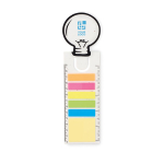 Bookmark with ruler, sticky notes and seeds for promotions view with print area