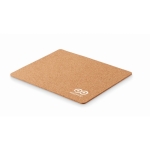 Rectangular mousepad made of cork beige colour main view