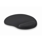 Ergonomic mousepad with cushioned wrist support black colour