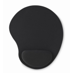 Ergonomic mousepad with cushioned wrist support black colour third view