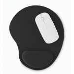 Ergonomic mousepad with cushioned wrist support black colour fourth view