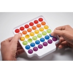 Relaxation toy with poppable, colourful buttons for promotions white colour second photographic view