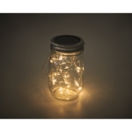 Solar lamp with 20 LEDs and hanger for an outdoor gift transparent colour eighth photographic view