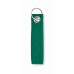 Rectangular felt keyring green colour second view