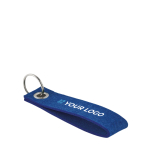 Rectangular felt keyring view with print area