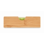 Small spirit level, bamboo with bottle opener wood colour third view