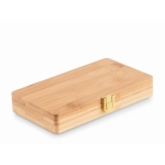 Tool set in bamboo case with, for promotions wood colour second view