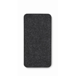 Glasses case made of RPET felt, for promotions dark grey colour