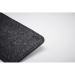 Glasses case made of RPET felt, for promotions dark grey colour fourth photographic view