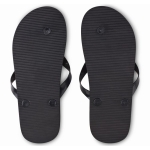 Cork flip-flops for the beach black colour third view