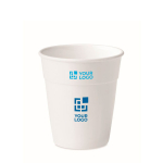 Economical multi-purpose plastic container, 350 ml view with print area