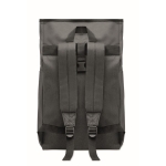 Rollable daypack, RPET polyester with closure black colour sixth view