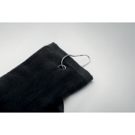 Cotton golf towel, 350 g/m2 black colour