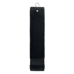 Cotton golf towel, 350 g/m2 black colour