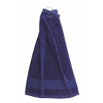 Cotton golf towel, 350 g/m2 blue colour