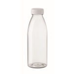 Plastic bottle made of RPET, BPA free, in many colours, 550 ml transparent colour