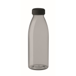 Plastic bottle made of RPET, BPA free, in many colours, 550 ml transparent grey colour