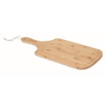 Bamboo chopping and serving board with juice groove wood colour