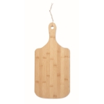 Bamboo chopping and serving board with juice groove wood colour fourth view