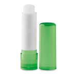 Lip balm in transparent coloured case, SPF 15, Clear transparent lime colour second view