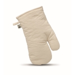 Organic cotton cooking glove for promotional use, 170 g/m2 grey colour