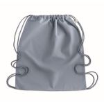 High-quality drawstring bag made of organic cotton, 140 g/m2 pastel blue colour third view