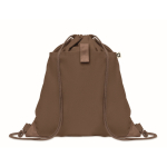 Drawstring bag made from recycled cotton, 220 g/m2 brown colour