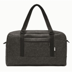 Travel bag made of recycled felt dark grey colour second view