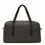 Travel bag made of recycled felt dark grey colour third view