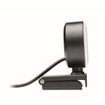 HD webcam with built-in microphone and ring light black colour sixth view