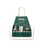 Garden apron with 7 garden tools as a promotional gift view with print area