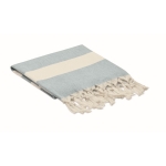 Recycled beach towel, sustainable, 140 g/m2 blue colour second view