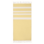 Recycled beach towel, sustainable, 140 g/m2 yellow colour