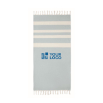 Recycled beach towel, sustainable, 140 g/m2 view with print area