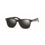 Sunglasses with black bamboo temples, UV400 protection black colour