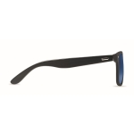 Sunglasses with black bamboo temples, UV400 protection blue colour third view