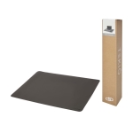 Leather desktop mouse pad dark grey colour