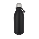 Extra-large thermal steel bottle with handle, 1.5 L black colour