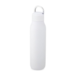 Stainless steel thermal bottle with handle in the lid, 600 ml white colour